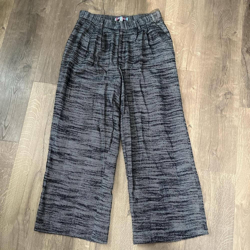 Urban Outfitters Black and Gray Herringbone Pants